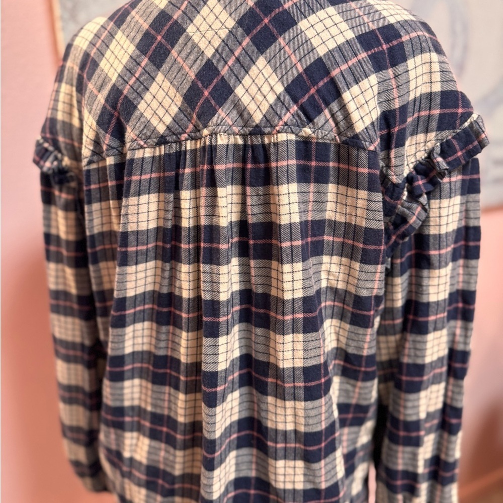 Rails Willow Ruffle Flannel Button-Up Shirt - Picture 6 of 8